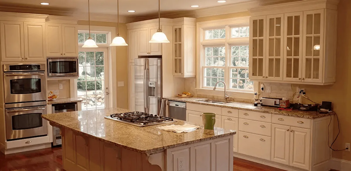 Custom cabinet door installation and kitchen upgrade in Manchester, NH
