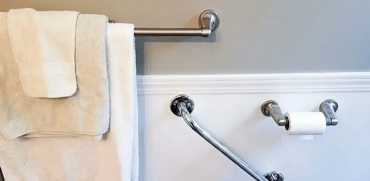 Bathroom grab bar installation for safety and accessibility in Manchester, NH